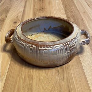 Frankoma Brown Ceramic Art Bowl